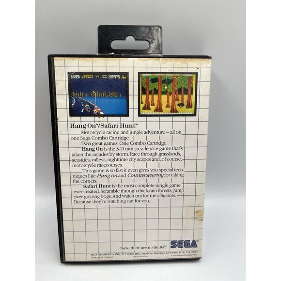 Hang On & Safari Hunt: The Combo Cartridge (Sega Master, 1986) - Picture 2 of 7